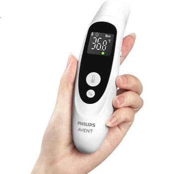 Точный медицинский ушной термометр Philips AVENT для младенцев и детей, а также для пожилых людей, цвет Arctic White, модель FC-IR105.
