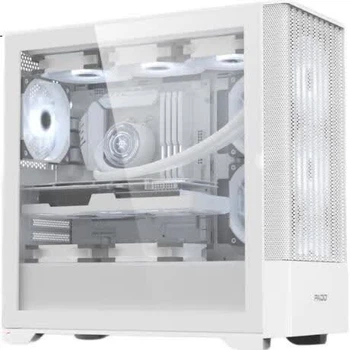 Корпус PADO W3 белый MATX для игрового ПК, 11 мест под вентиляторы, водяное охлаждение 360 мм