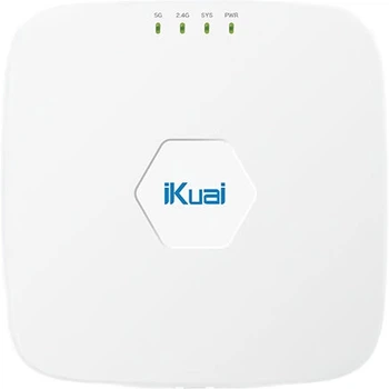 Беспроводной гигабитный маршрутизатор IKuai AX1800 с потолочным креплением и поддержкой WiFi6, предназначенный для коммерческого/корпоративного использования, с дистанционным управлением AC+AP, поддержкой домашней сети, питанием PoE и разъемом H19.