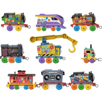 Подарок на день рождения от THOMAS&FRIENDS: Паровозик Томас на рельсах, поезд Duoduo Island, подарочная коробка HTN35.