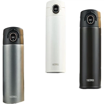 Інтелектуальна ізольована кружка THERMOS 470 мл, високоякісний пляшка для води для чоловіків та жінок, подарунок, на день народження, колір TEEA Deep Space Gray