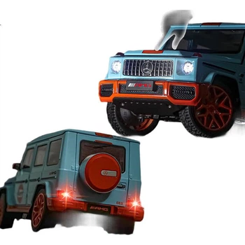 Модель автомобиля Heimanba Mercedes-Benz G63 Gulf Edition в масштабе 1:18, литая под давлением, реалистичная коллекционная оригинальная заводская игрушка для детей.
