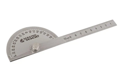 Кутник вимірювальний транспортир будівельний Mastertool 150 x 90 мм