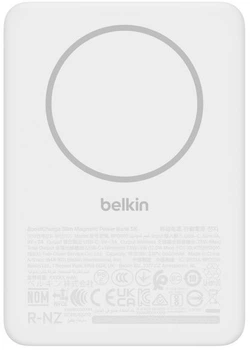 Powerbank Belkin Slim Magnetic 5000 mAh 15W White (BPD010HQWH)