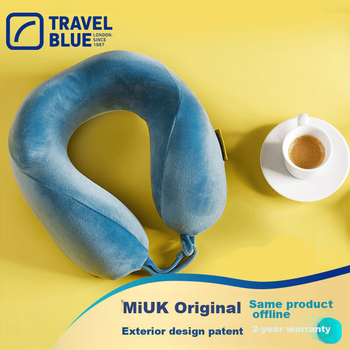Подушка TRAVEL BLUE для шиї U-подібна дорожня, піна з ефектом пам'яті