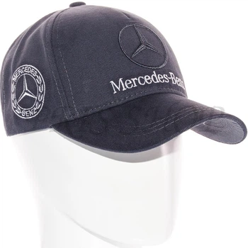 Кепка автомобильная бейсболка с регулировкой из плотного коттона Mercedes-Benz Bth20792 L / 57-58 Темно-серый