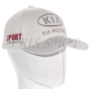 Бейсболка автомобильная кепка с регулировкой из плотного коттона Kia Bth20674 L / 57-58 Белый