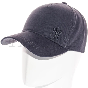Кепка Unisex с брендовая вышивкой бейсболка котоновая с регулировкой размера New York Bth20843 XL / 59-60 Темно-серый