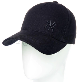 Кепка Unisex с брендовая вышивкой бейсболка котоновая с регулировкой размера New York Bth20843 L / 57-58 Черный