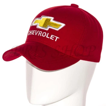 Бейсболка автомобильная кепка с регулировкой из плотного коттона Chevrolet Bth20686 L / 57-58 Красный