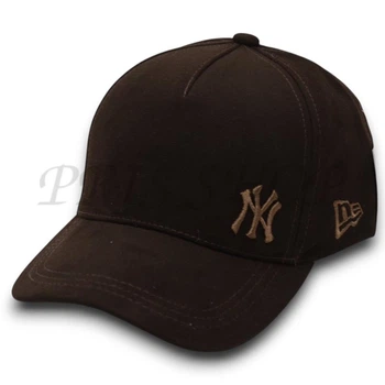 Кепка Unisex с брендовая вышивкой бейсболка котоновая с регулировкой размера New York Bth20843 L / 57-58 Темно-коричневый