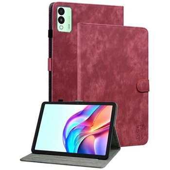 Защитный чехол Deexe Cute Tiger для TECNO Megapad 11 - Red