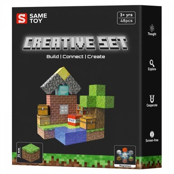 Магнитный конструктор Same Toy Creative Set Patio 48эл mcraft-4129-sm