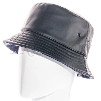 Панама шкіряна утеплена Alex Pkw20952 L / 57-58 Темно-зелений