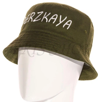 Панама брендова літня з бавовни панамка котонова універсальна Derzkaya Pkh21905 L / 57-58 Темний хакі