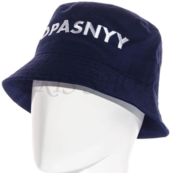 Панама брендовая летняя из хлопка панамка котоновая универсальная Opasnyy Pkh21906 L / 57-58 Темно-синий