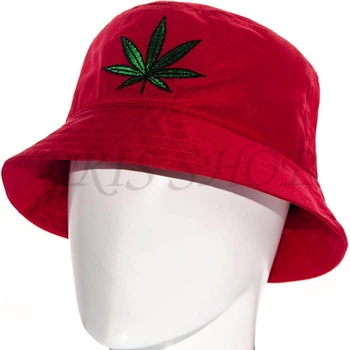 Панама брендовая летняя из хлопка панамка котоновая универсальная Cannabis Pkh21939 L / 57-58 Красный