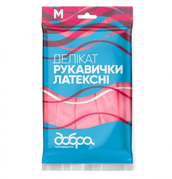 Латексные перчатки Добра Господарочка Деликат размер М (GOSP-523684)