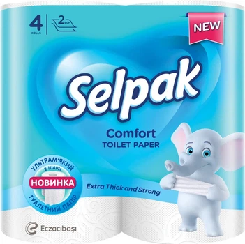 Туалетная бумага Selpak Comfort 4 шт (BIO-32363200)