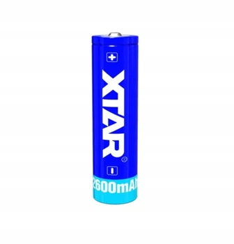 Акумулятор XTAR 18650 Li-ion 3.7 В 2600 мА·год із захистом 1 шт
