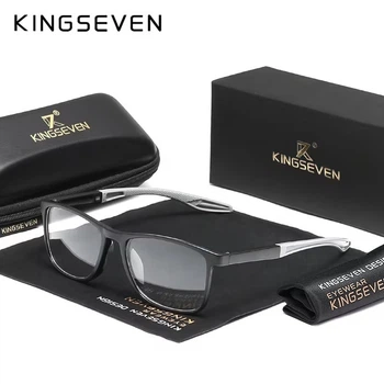 Окуляри комп'ютерні Blue Blocker 45% для чоловіків і жінок KINGSEVEN 520 Black Gray 45