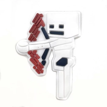 Джибітси прикраси для взуття кроксів сабо JIBBITZ Minecraft Скелет лучник № 1429