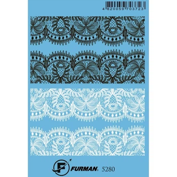 Слайдер дизайн для ногтей Furman 5280 (Арт 628)