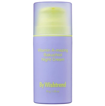Ночной омолаживающий крем с бакучиолом и ретиналем By Wishtrend Vitamin A-Mazing Bakuchiol Night Cream 30 мл