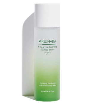Успокаивающая тонер–эссенция с зеленым чаем Miguhara Green Tea Calming Essence Toner Origin 200 мл