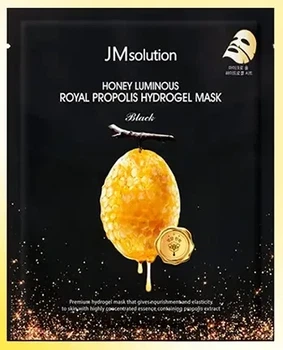 Гидрогелевая маска для лица JM Solution Honey Luminous Royal Propolis Hydrogel Mask Black 30 г