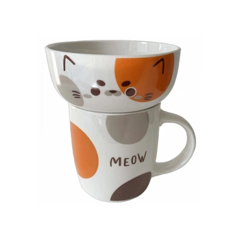 Детский набор посуды Limited Edition JSD05 Happy Cat 2 предмета
