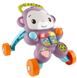 Ходунки інтерактивні Fisher-Price Мавпочка Фіолетові JGW90 PUD2 (194735324477)