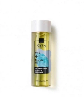 Міцелярна вода для зняття макіяжу Avon Skin Vit E + Marula Oil Oil + Micellar Makeup Remover з вітаміном Е та олією марули 200 мл