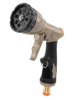 Пистолет для полива Bradas BLACK LINE, 8-функциональный, металлический AQUA LUX SOFT (ECO-506M)