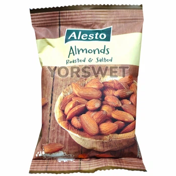 Смажений солоний мигдаль Alesto Almonds Roasted & Salted 150 г (0640)