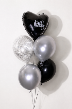 Фонтан із кульок з гелієм Happy Birthday