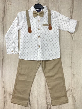 Костюм праздничный для мальчика Terry 6304 116 см Бежевый