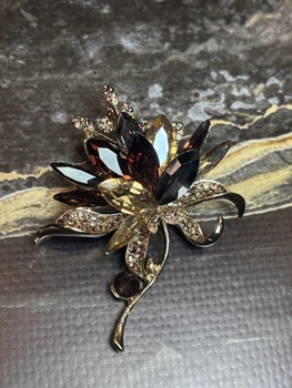 Брошка Mirshine Aster Gold