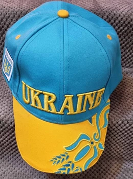 Кепка бейсболка Україна / Ukraine унісекс блакитна універсального розміру