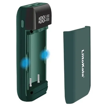 Зарядне powerbank LiitoKala Lii-MP2 2 канали, Li-Ion, 14500-21700, LCD, Type-C
