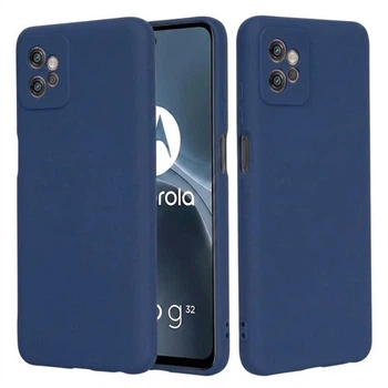 Чохол Fiji Full Soft Premium для Motorola G32 протиударний бампер з мікрофіброю Dark Blue