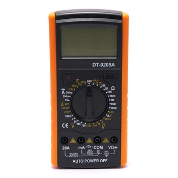 Цифровой мультиметр тестер Digital DT-9205A1 Оранжевый