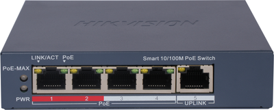 Комутатор Hikvision DS-3E1105P-EI/V2 (6942160449937)