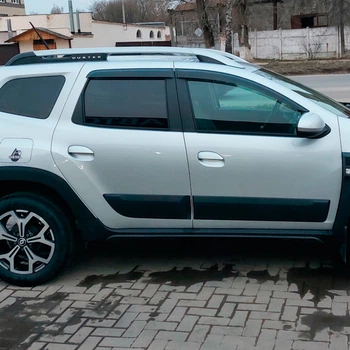 Дефлекторы окон VL-Tuning на Renault Duster/Dacia Duster II 2018- (накладные)