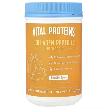 Пептиды коллагена, Vital Proteins, со вкусом тыквы, 299 г