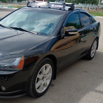 Дефлекторы окон VL-Tuning на Mitsubishi Galant IX 2003-2012 седан (накладные)