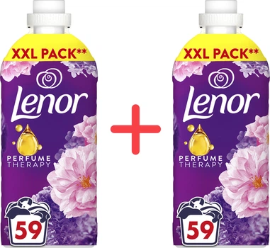 Набір кондиціонер для білизни Lenor Квітковий букет 118 циклів прання 1.239 л + 1.239 л (8700216726900_1)