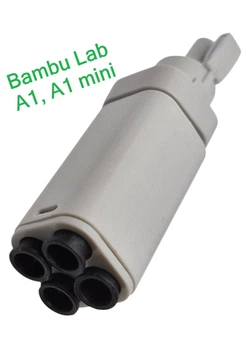 Концентратор филамента 4в1 для Bambu Lab A1 A1 Mini аналог хаб разветвитель PTFE трубок под AMS Lite hub коннектор подачи нитей пластика 3D-принтера 4 в 1 подаватель