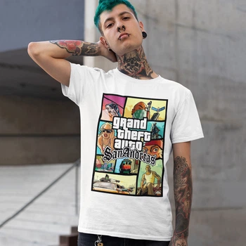 Футболка LOYS унісекс Grand Theft Auto (GTA San Andreas wht) білий L