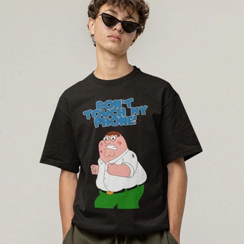 Футболка LOYS унисекс Family Guy (Dont Touch My Phone) черный XXL
